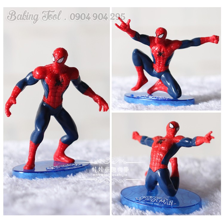 trang trí bánh người nhện spiderman