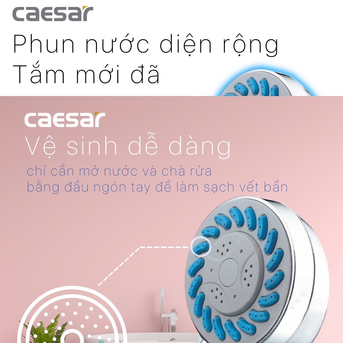 Tay sen nhựa Caesar SH133 (3 chế độ)