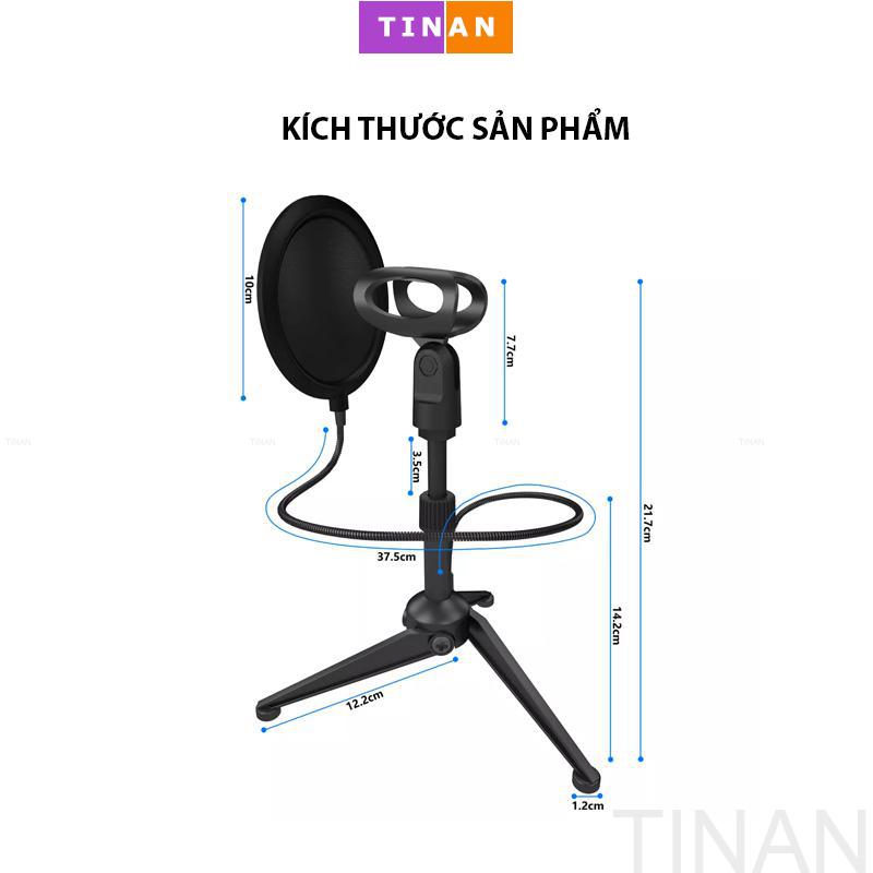 Chân Kẹp Micro Để Bàn, Microphone Stand, Dùng Livestram, Dạy Học