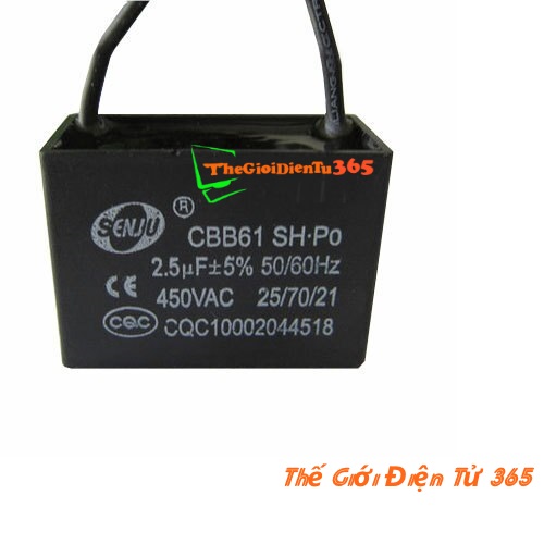 Tụ Quạt Dây CBB61 2.2uf 450V