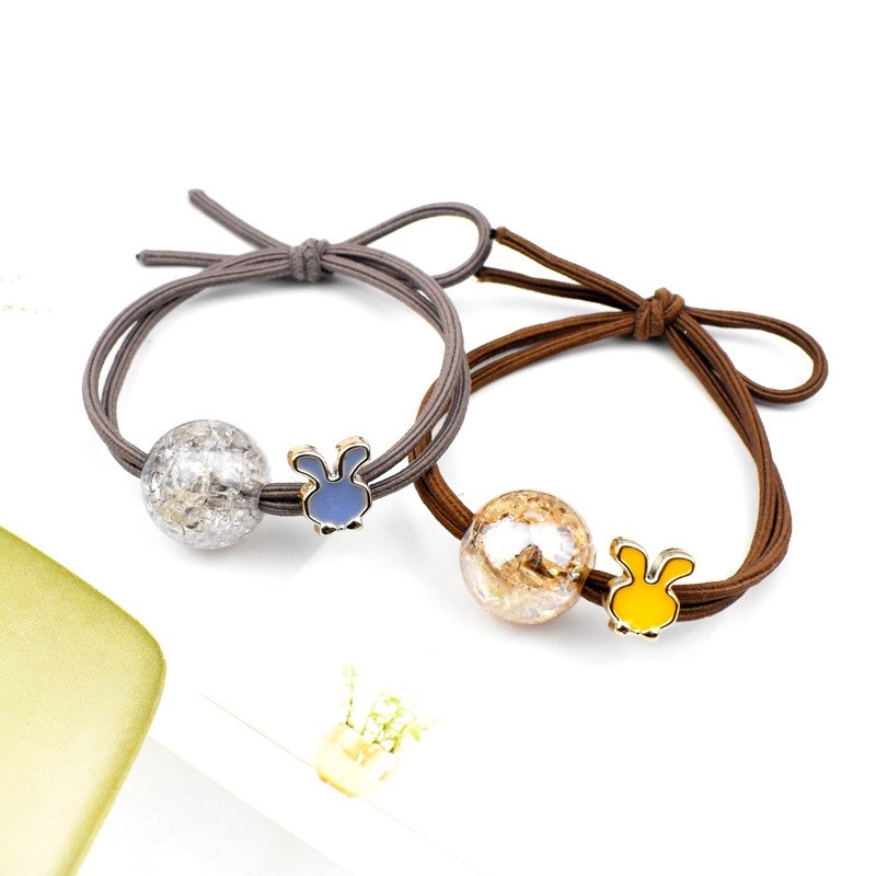 Dây buột tóc hình thỏ trái bi
