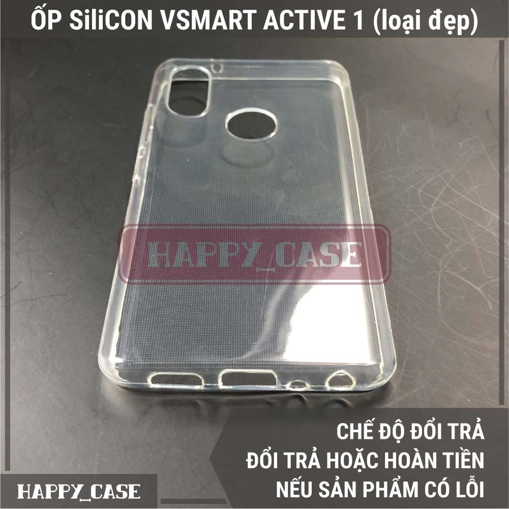 Ốp Điện Thoại Vsmart Active 1 (LOẠI ĐẸP) Thin Transparent Silicon
