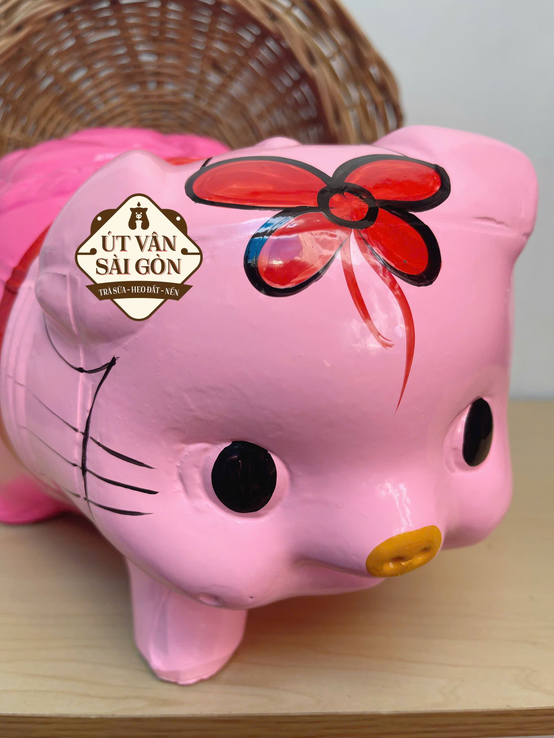 Heo đất tiết kiệm Kitty size XL ( 28x18x20 )