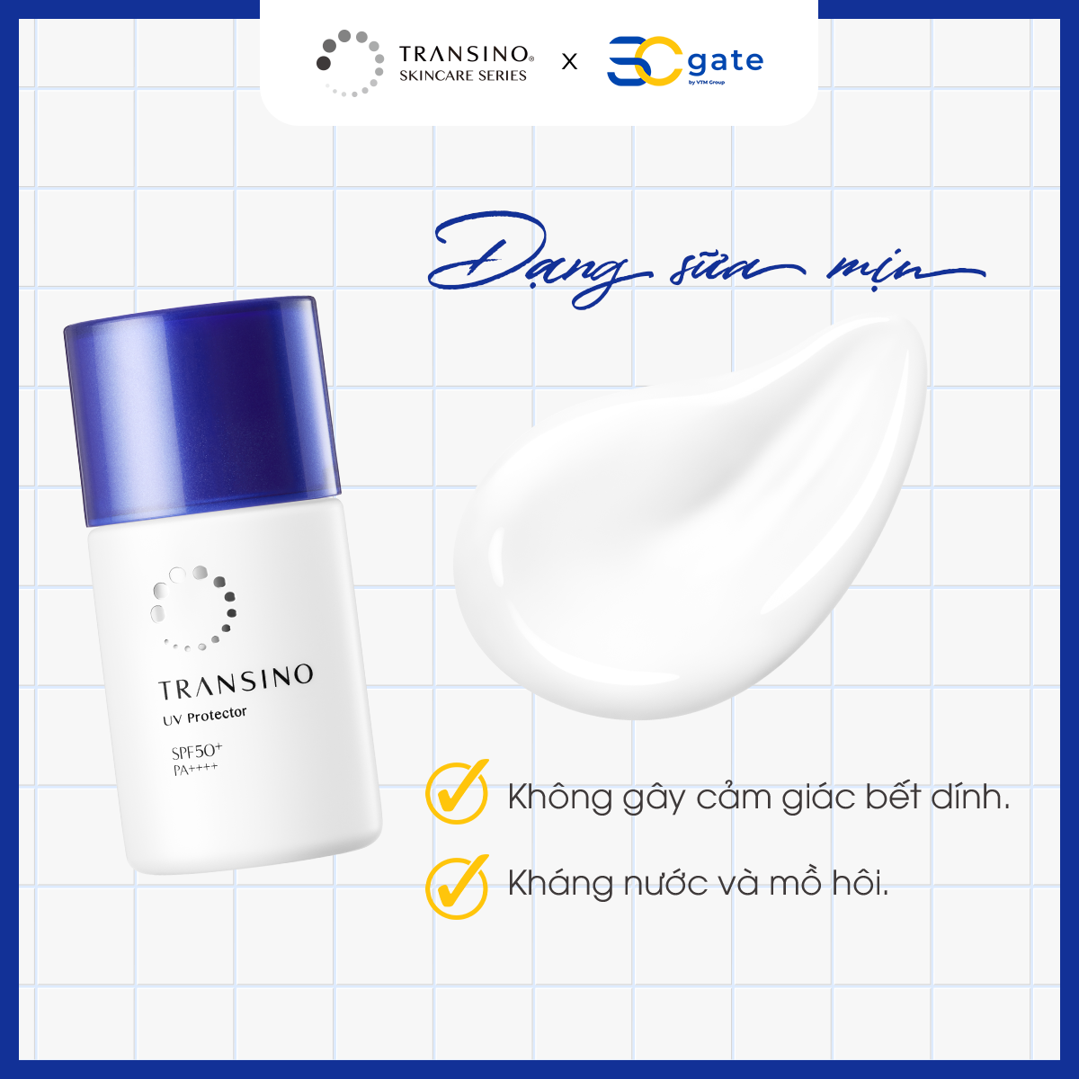 Kem chống nắng trắng sáng da Transino 30ML