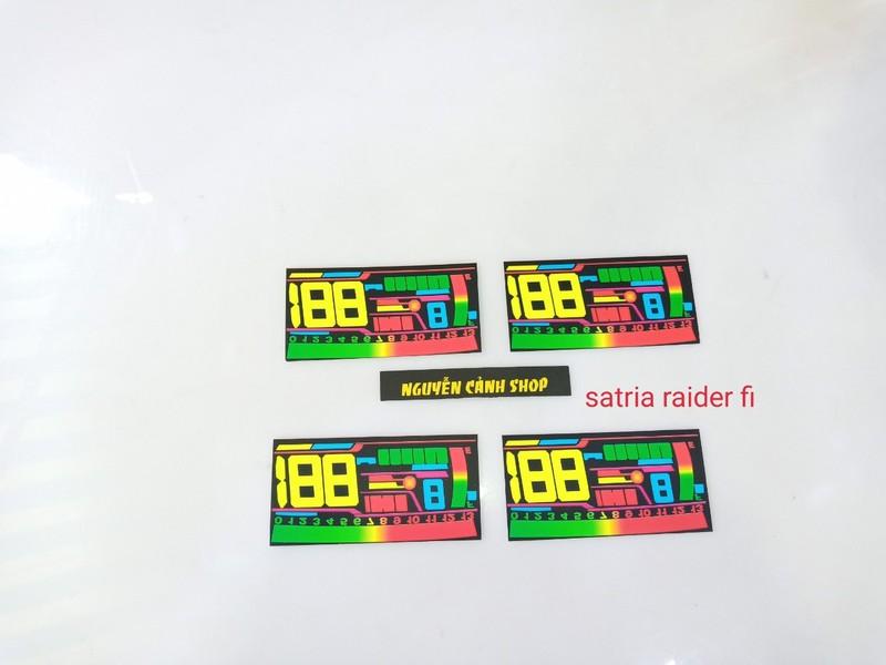 miếng dán đồng hồ led raider fi satria