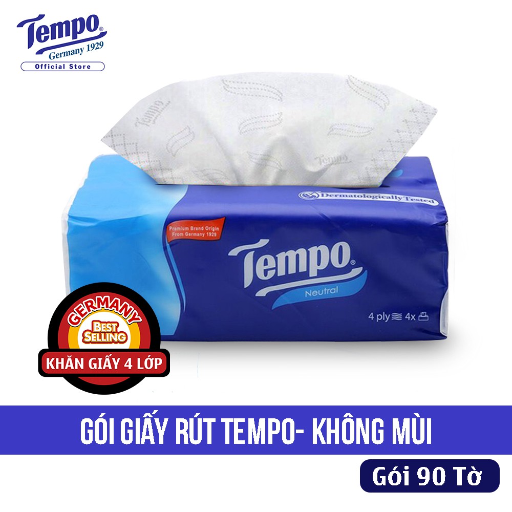 Tempo - hộp khăn giấy rút tempo hương gỗ táo/không mùi - 86 tờ/gói