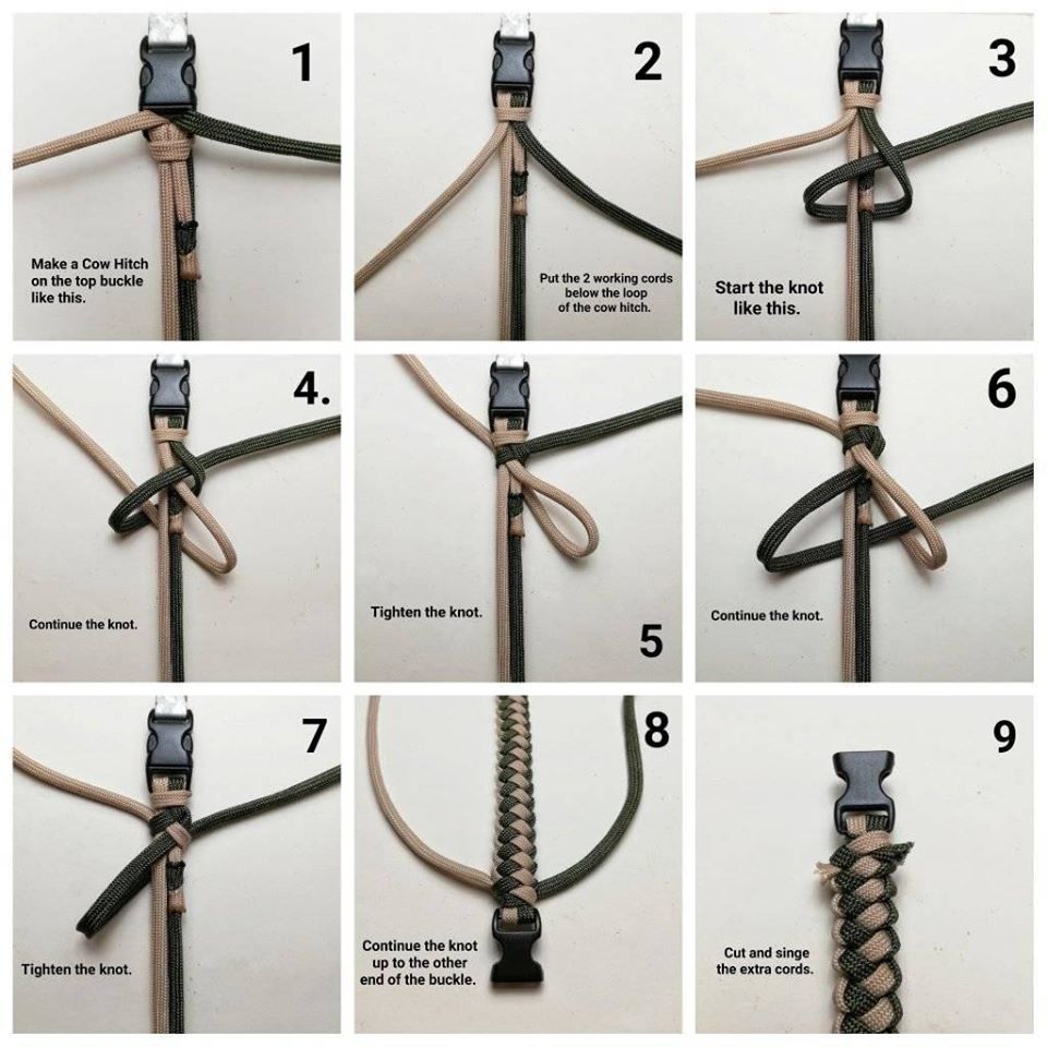(Cuộn 2,5m) Dây paracord 9 lõi 4mm tròn