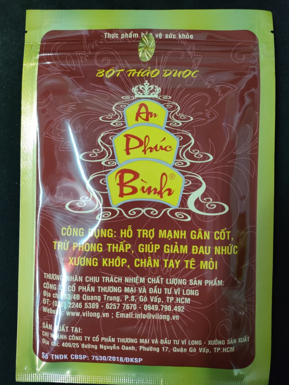bột thảo dược An Phúc Bình 72g