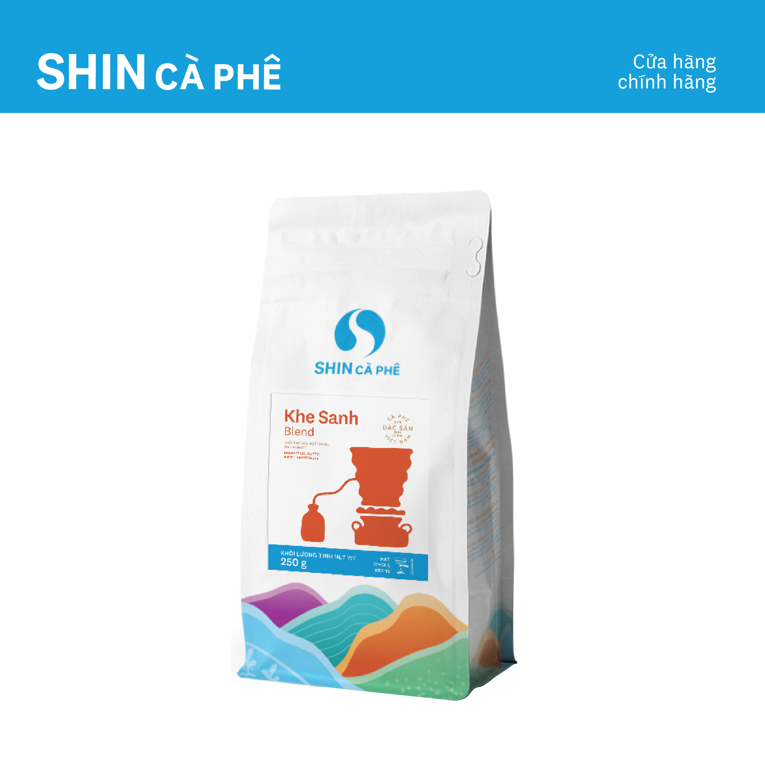 Cà phê Espresso Khe Sanh Blend - SHIN Cà Phê - Cà phê đặc sản pha máy - Gói 250g