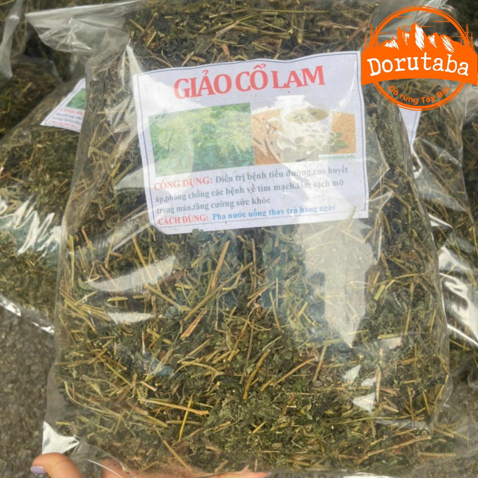 Trà giảo cổ lam khô loại 1. Giảo cổ lam 5 lá, 7 lá giúp giảm cân, giảm mỡ bụng, hỗ trợ mỡ máu, huyết áp cao