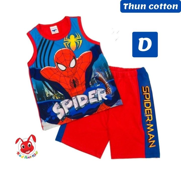 Bộ đồ siêu nhân nhện từ 9-42kg - chất thun cotton - Kiến Lửa