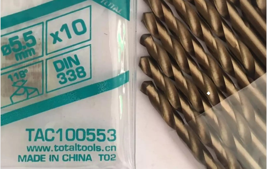 Combo 10 Mũi khoan sắt 5.5mm Total TAC100553