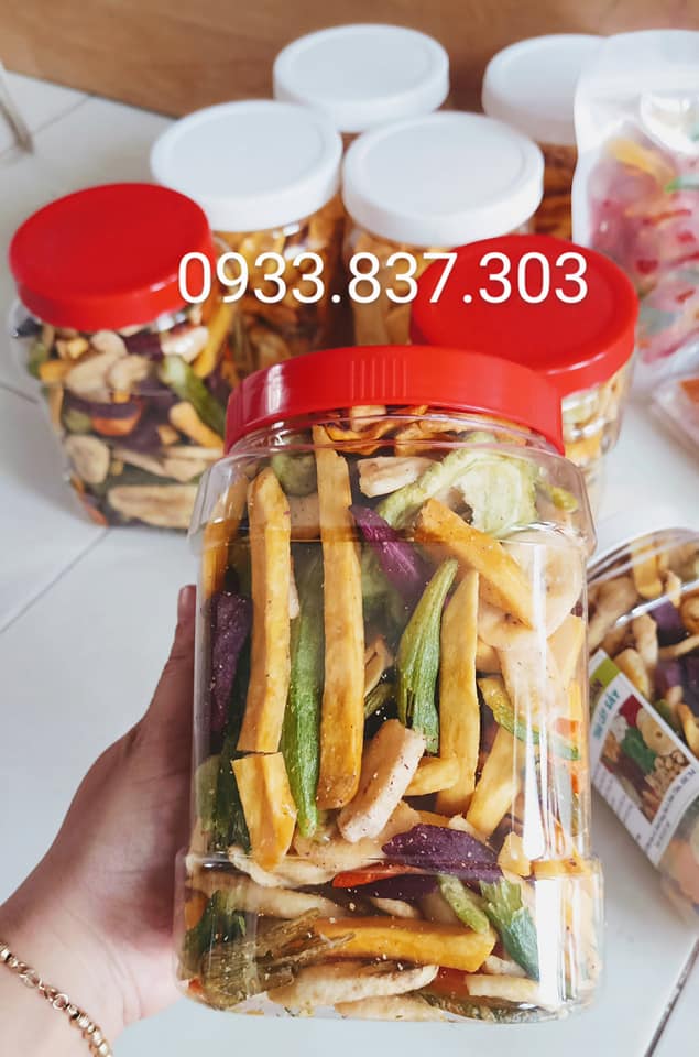 [HCM]500g trái cây sấy thập cẩm (hàng nguyên)