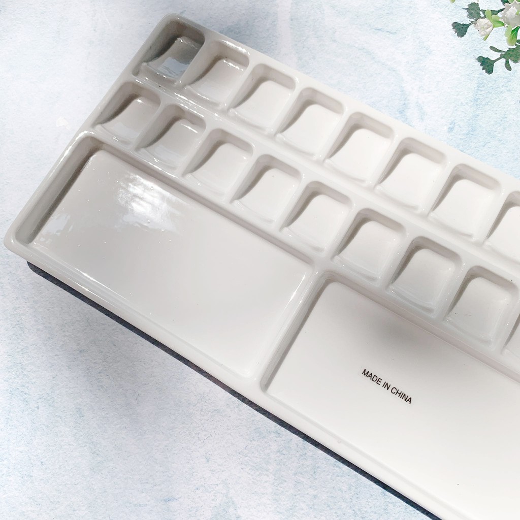 Khay pha màu bằng sứ ( Palette sứ )- Art Secret