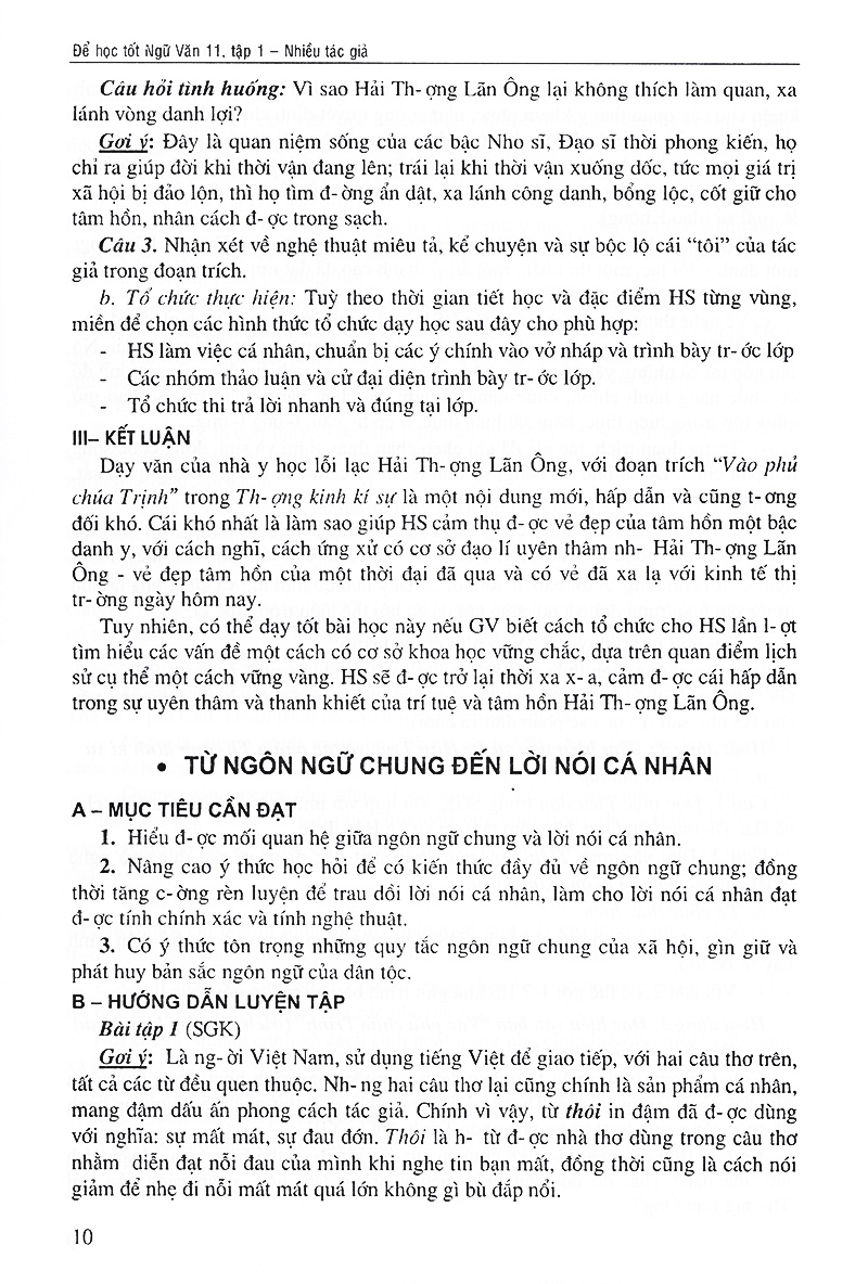 Fahasa - Để Học Tốt Ngữ Văn 11 - Tập 1