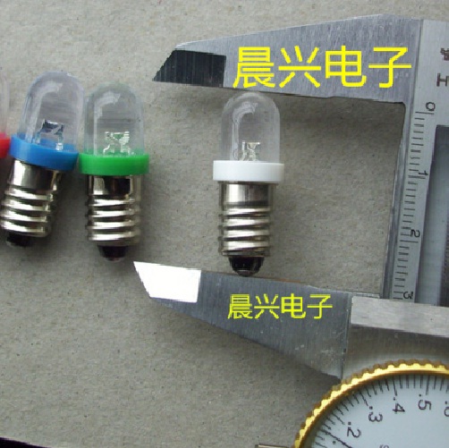 BÓNG LED ĐƠN 24VAC/DC ĐUÔI XOÁY 10MM E10 ÁNH SÁNG ĐỎ