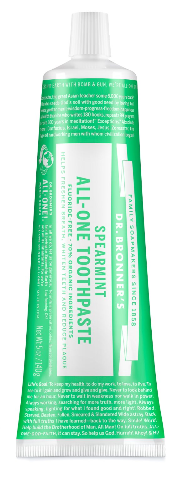 Kem đánh răng 70% hữu cơ DR-BRONNER'S All-one-Toothpaste
