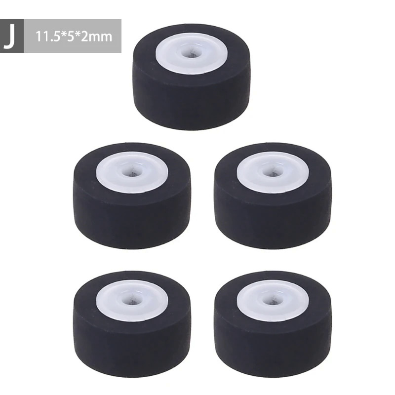 5 pcs Cartridge đài phát thanh con lăn băng ghi áp lực Cassette Vành Đai ròng rọc Máy nghe nhạc với trục bánh xe cassette cho Máy nghe nhạc/xe đài phát tha