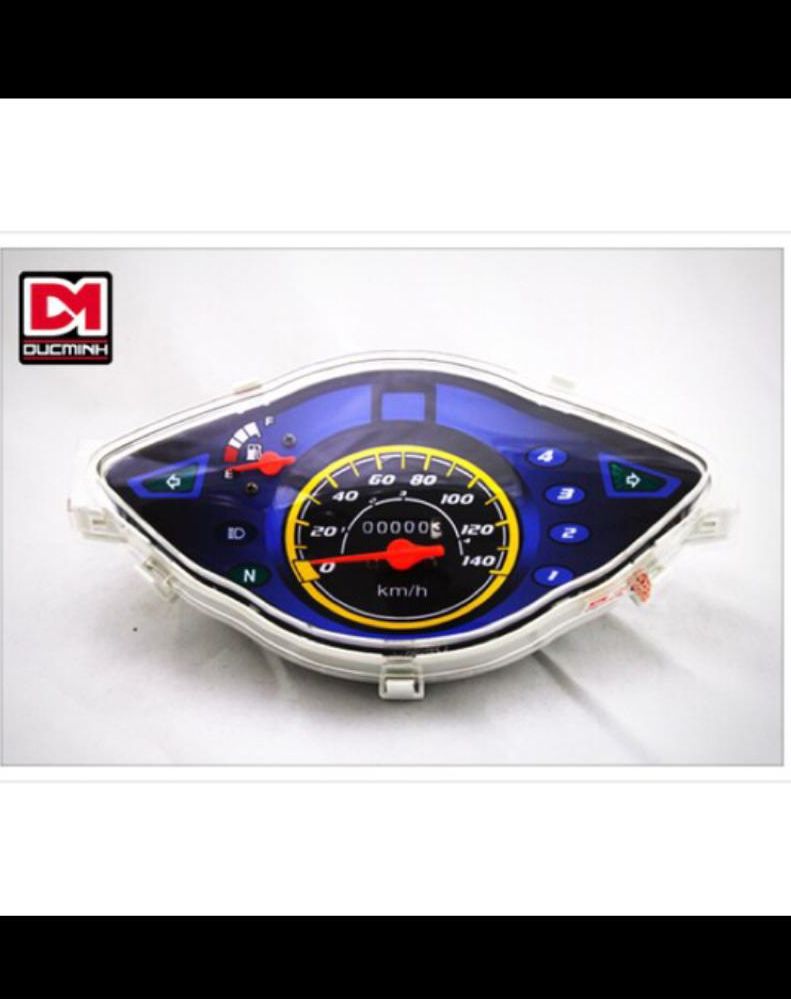 Đồng hồ xe wave RS 100 mặt xanh