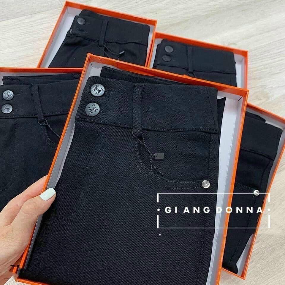 Quần jeans cạp cao 2 khuy