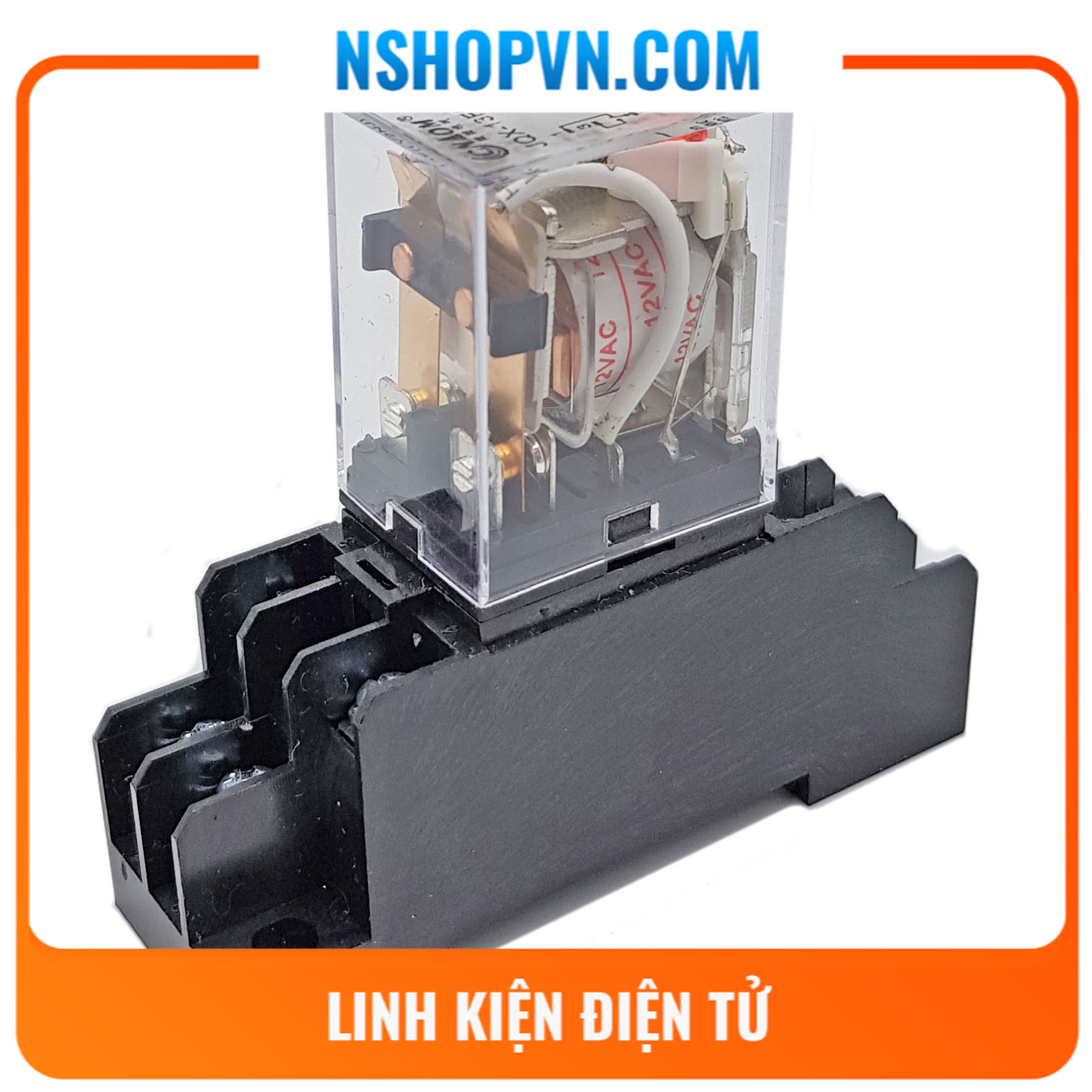 Relay trung gian HH62P 12VDC, 12VAC, 24VDC, 220VAC