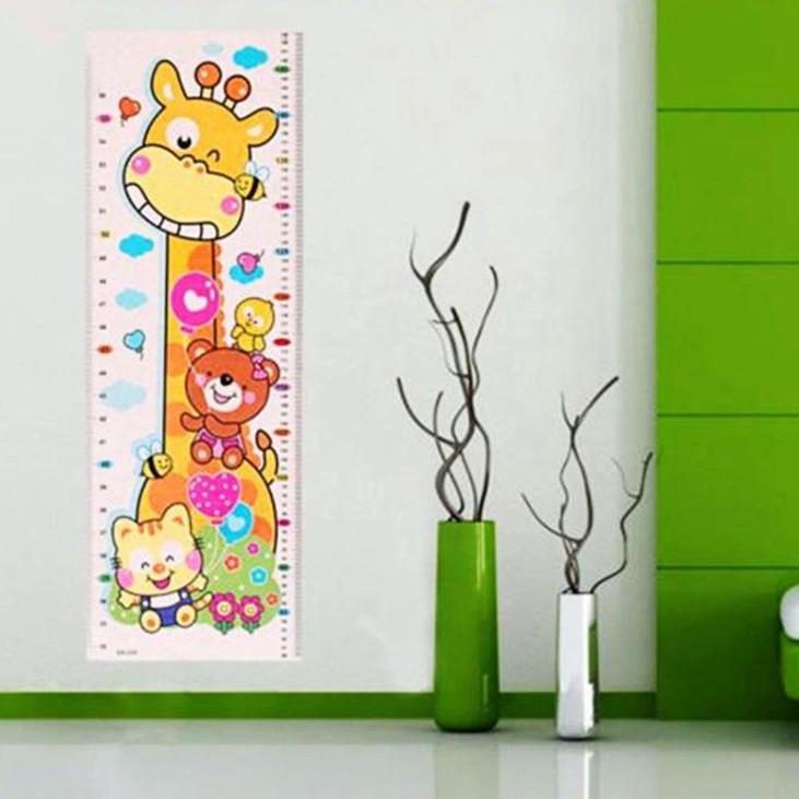 Tấm Dán Tường Đo Chiều Cao Họa Tiết Dễ Thương Cho Bé (không kèm keo dán)