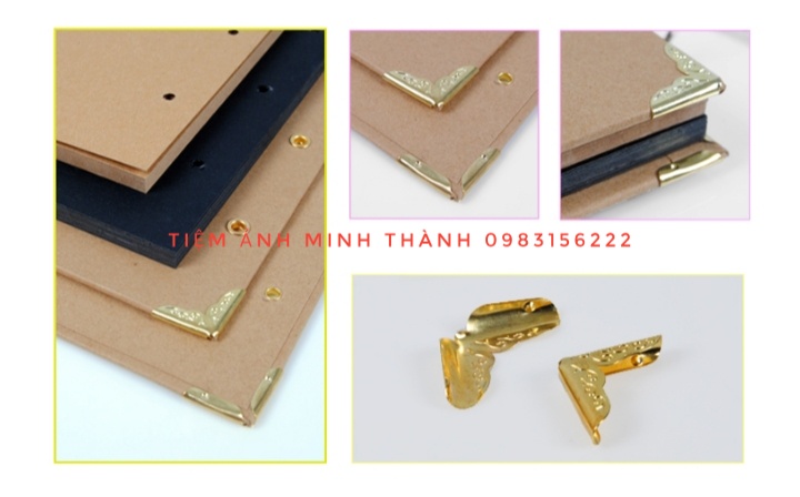 Album tự dán ảnh/tự làm album DIY (3 khoen tròn)