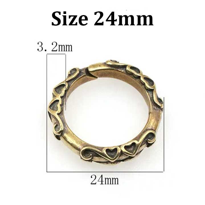 Ancient Chinese Style Bronze Keyring, Key Chain Ring, Men's Ring