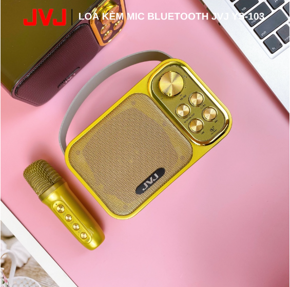 Loa bluetooth mini karaoke kèm mic ALOHA PKV YS-103 Không dây, kèm 01 mic hát công suất 5W - Bảo hành chính hãng 06 Tháng