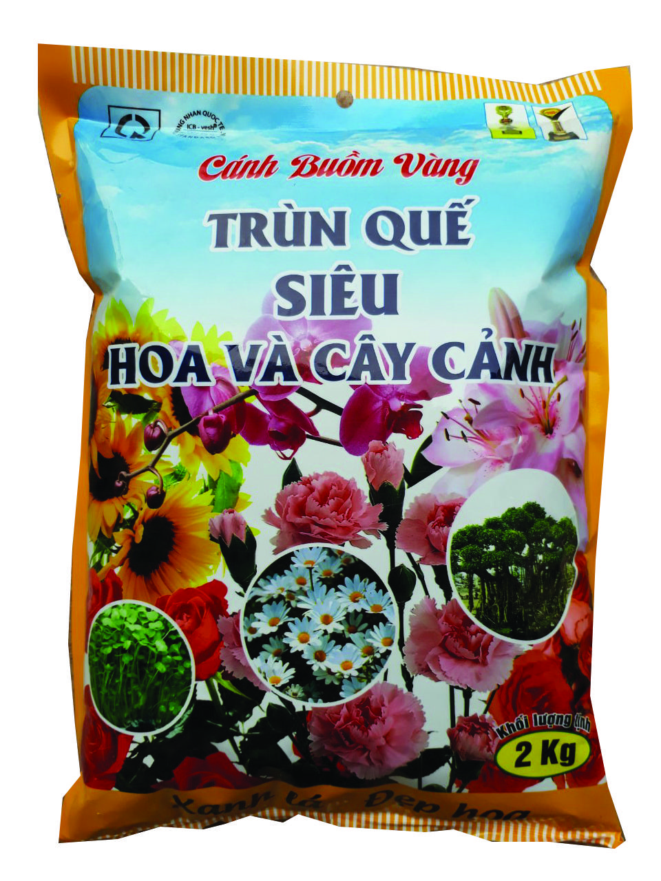 Phân trùn quế cho hoa và cây cảnh túi 2kg