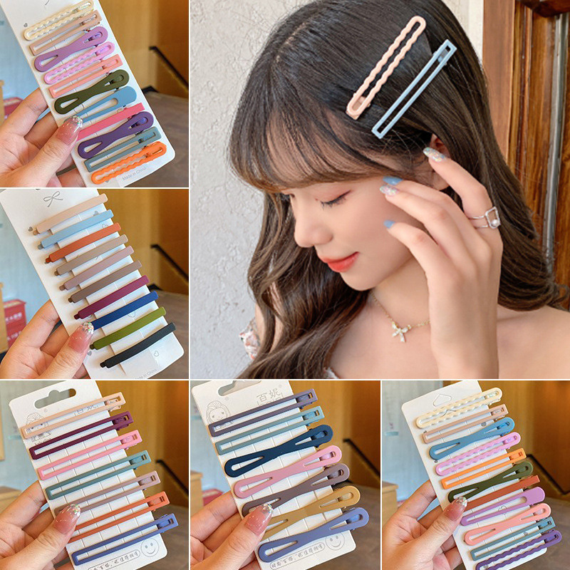 Set kẹp tóc mái đủ màu nhiều hình dáng dễ cute