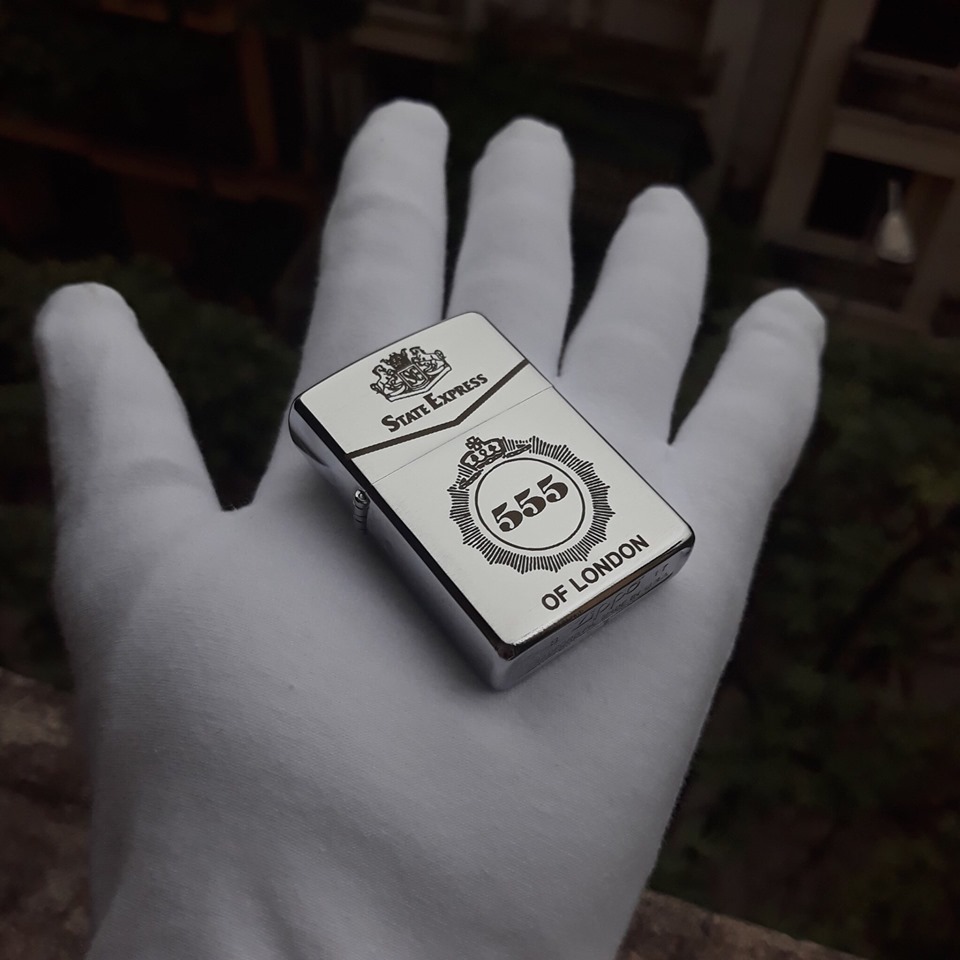 [HCM]Bật Lửa Zippo USA Khắc Logo 5555 - Tặng Xăng Đá