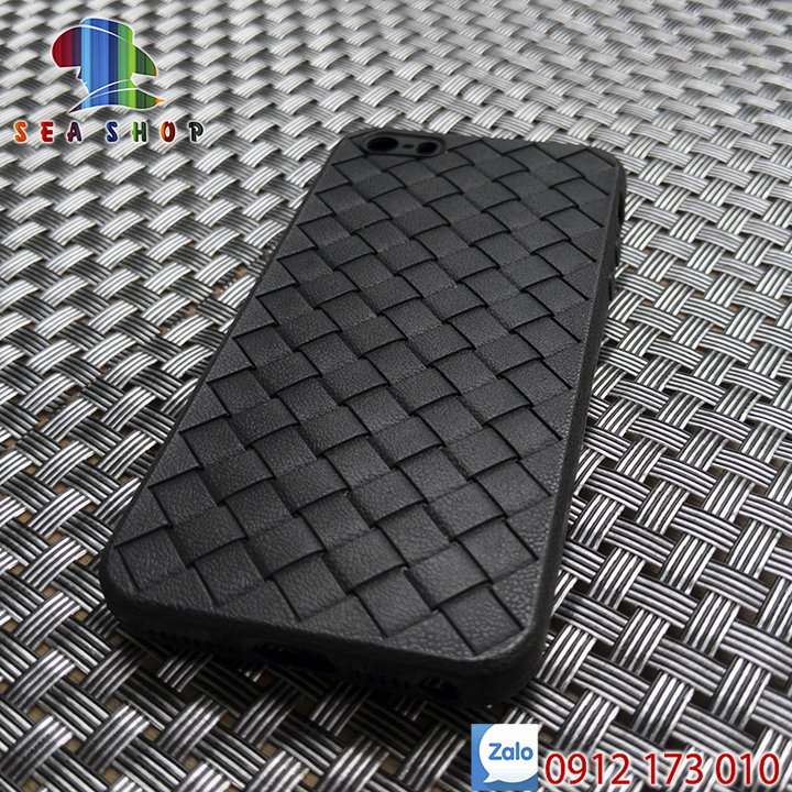 Ốp lưng Iphone 5 / 5S nhựa dẻo - Chống sốc - Vân da