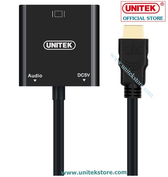 [UNITEK STORE] CÁP CHUYỂN HDMI SANG VGA + AUDIO UNITEK (Y-6333)