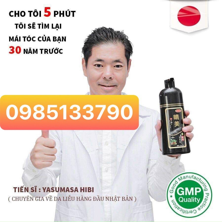 Dầu Gội Thảo Dược Phủ Bạc Tóc KOMI JAPAN