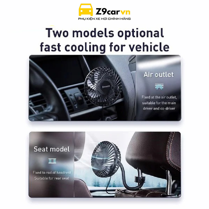 Quạt mini Baseus Departure Vehicle Fan