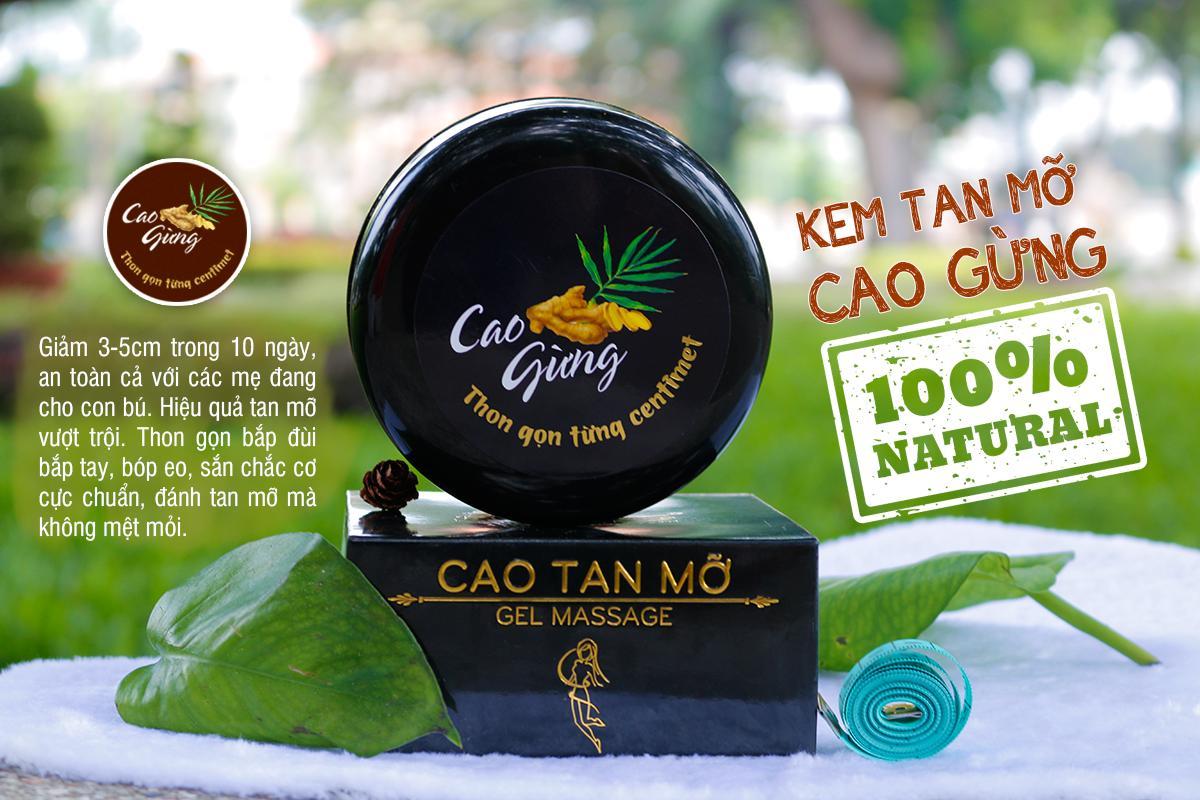 Cao gừng Massage Tan Mỡ