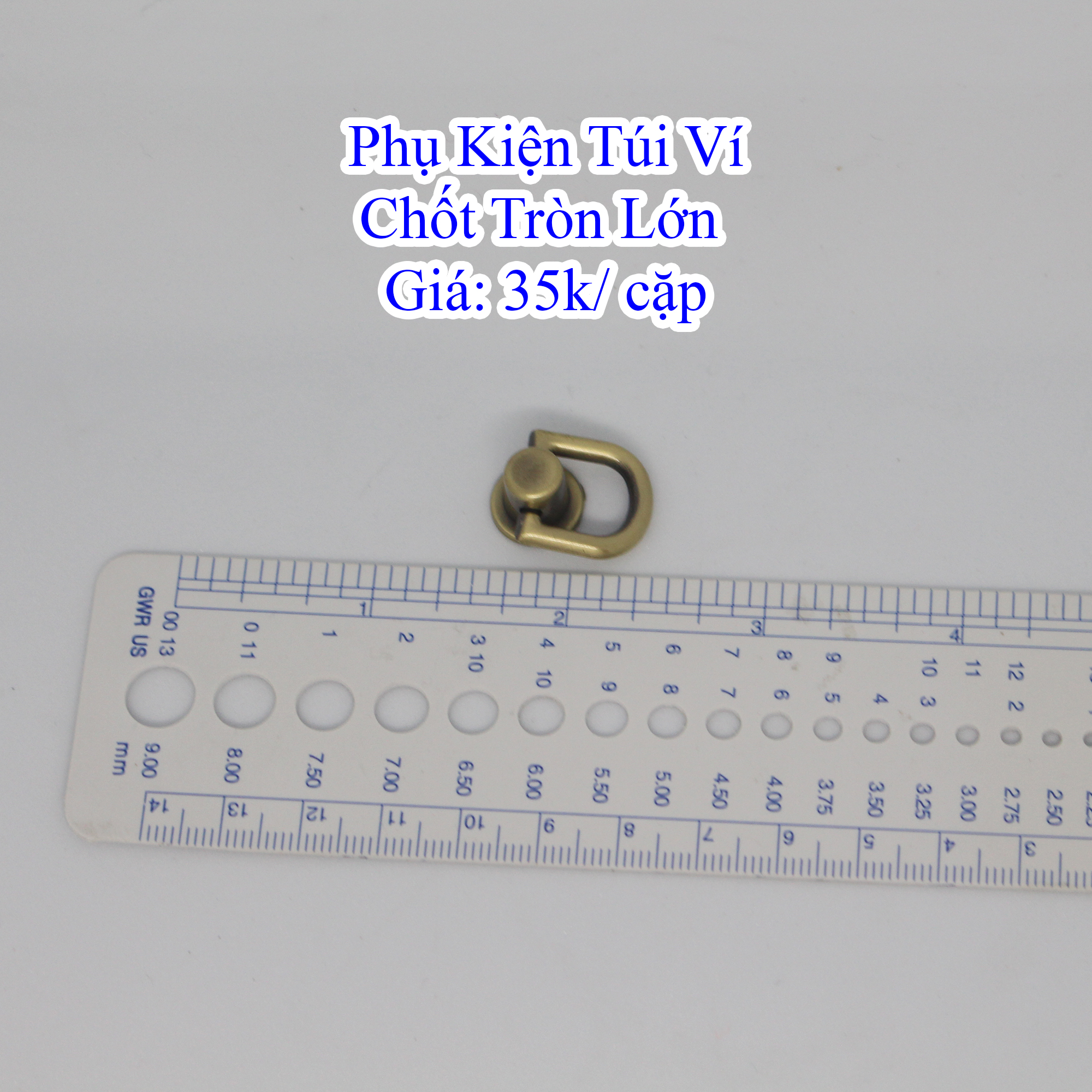 Chốt tròn lớn làm túi xách (35k/cặp)