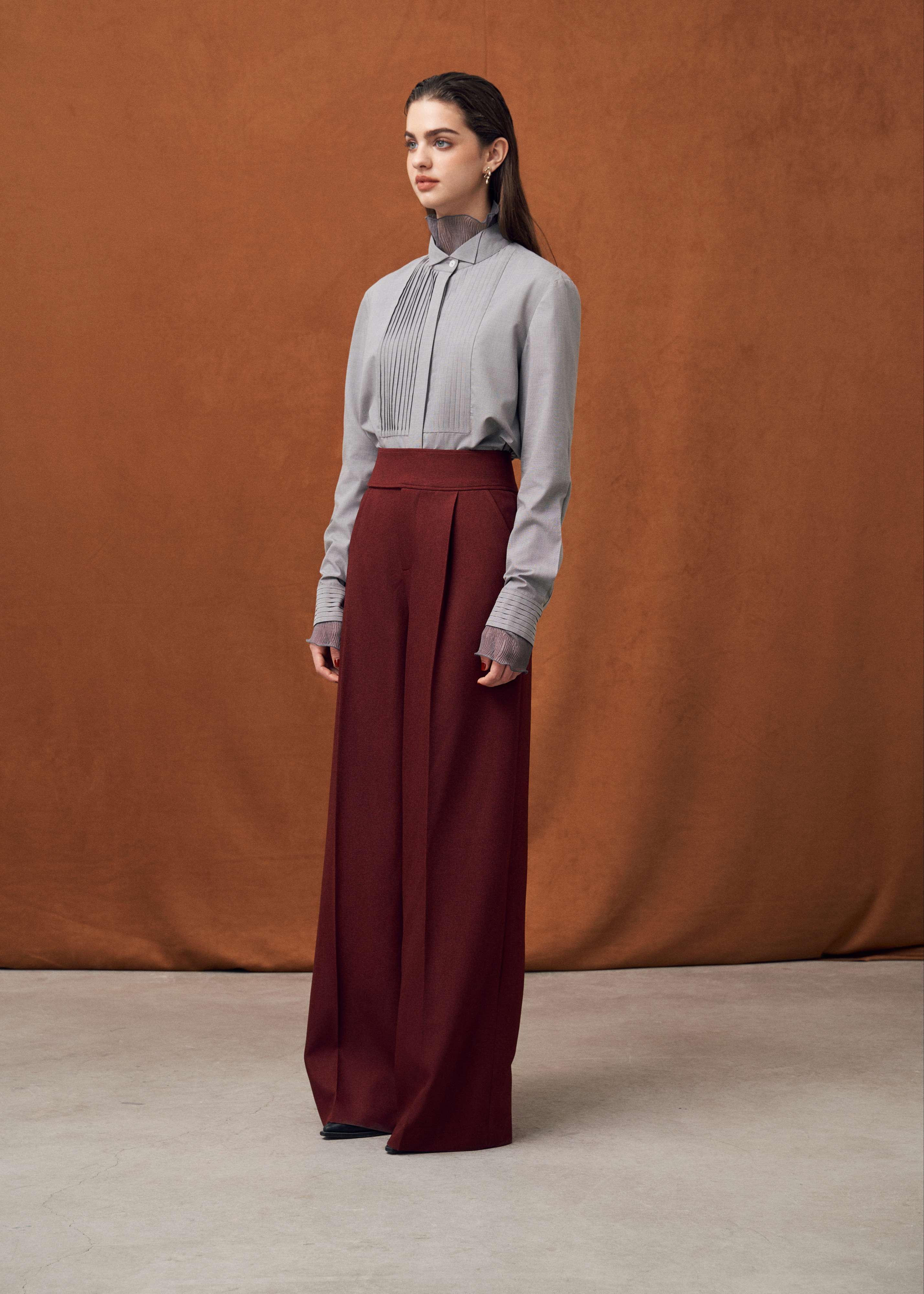 MARLENE SHIRT - ÁO SƠMI XẾP LY