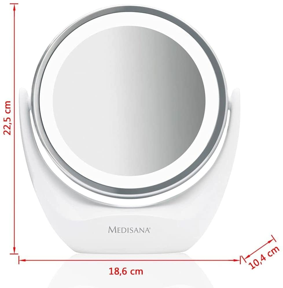 Gương trang điểm 2 mặt medisana cm835