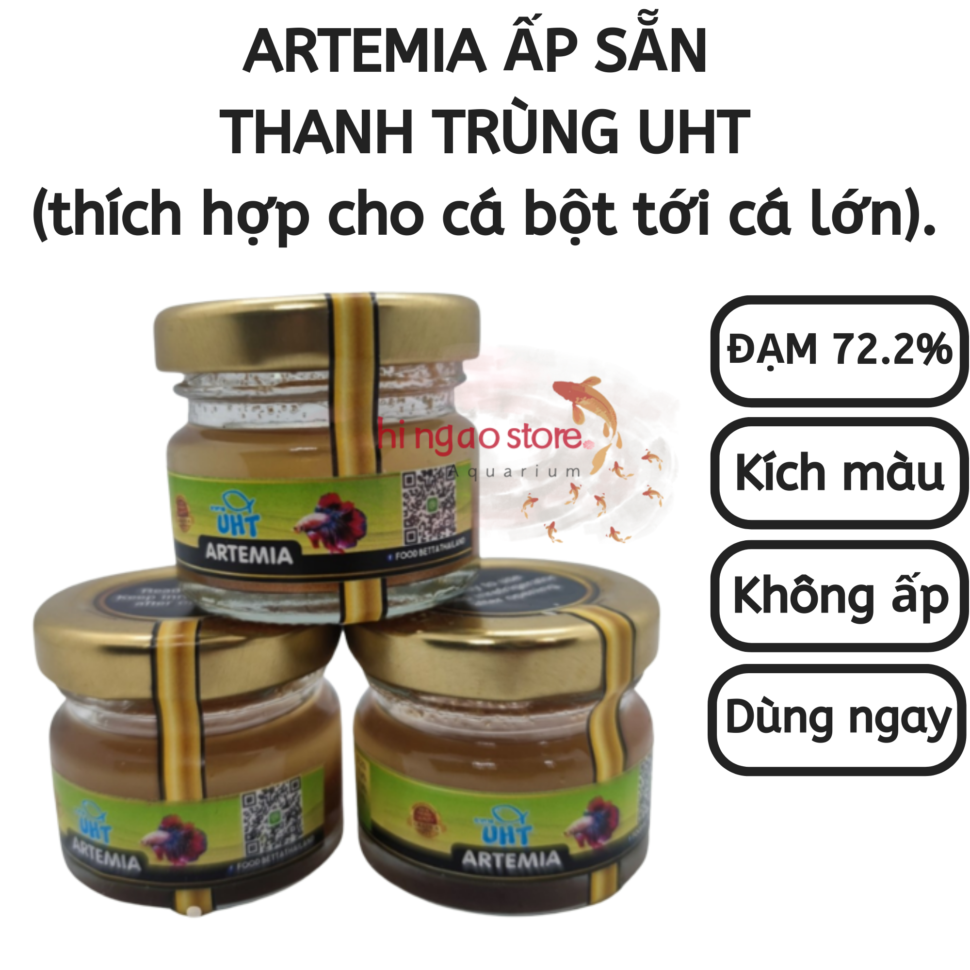Artemia available UHT sterilizing + suction pipe Artemia-feed fish powder-feed Betta fish powder | hingaostore.