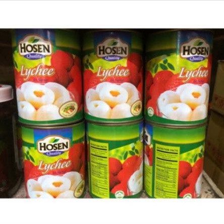Vải ngâm Hosen - Lon 565gr