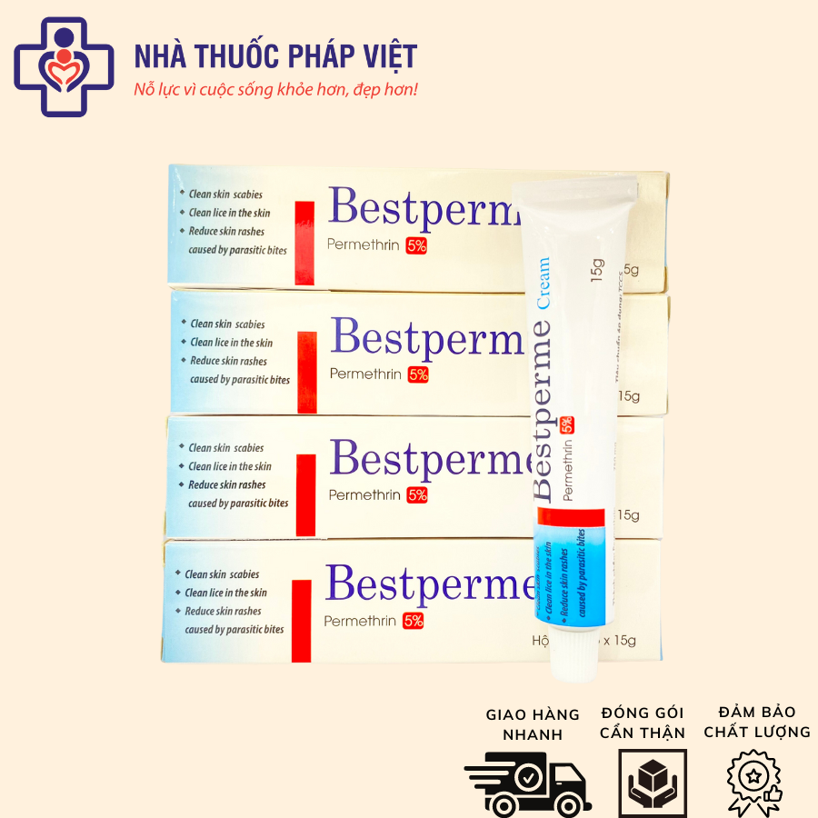 Kem bôi ghẻ BESTPERME CREAM 15g