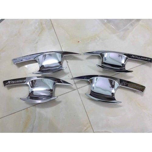full bộ ốp tay nắm và hõm cửa Xpander 2018-2021 mạ crom cao cấp