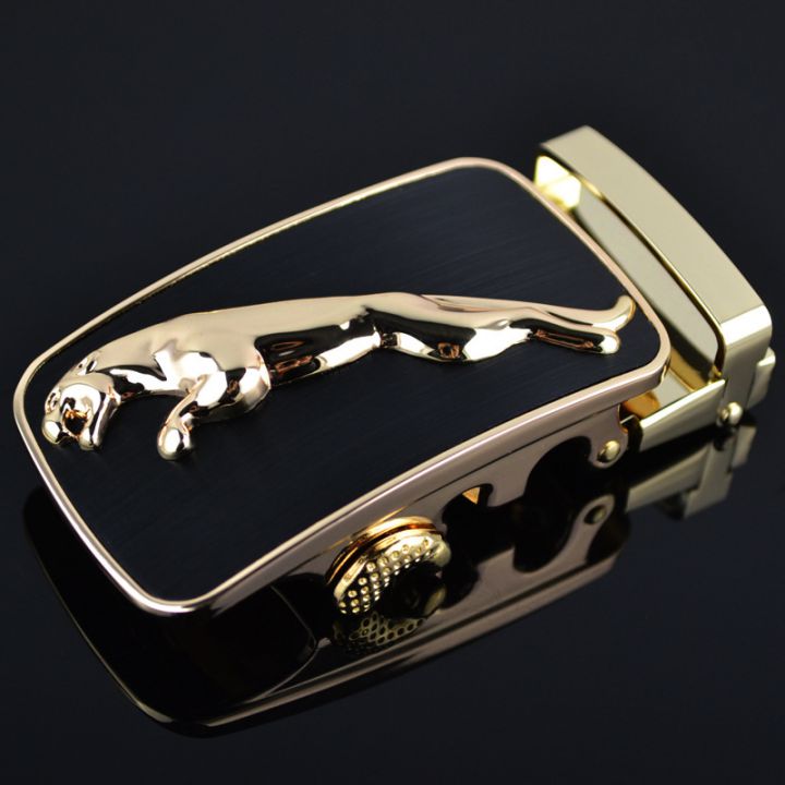 Men's Belt, Belt with Leopard Print, Soft and Durable Pu Leather Strap, 125cm