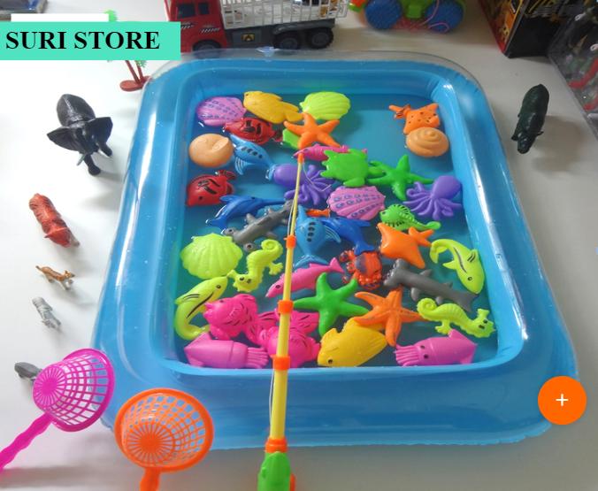 BỘ ĐỒ CHƠI CÂU CÁ NAM CHÂM KÈM BỂ PHAO - SURI STORE (TPHCM)