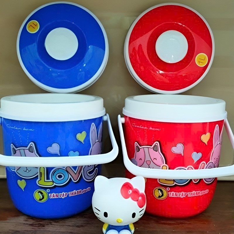 BÌNH ĐỰNG ĐÁ MINI BẰNG NHỰA 1 LÍT (LOVE)