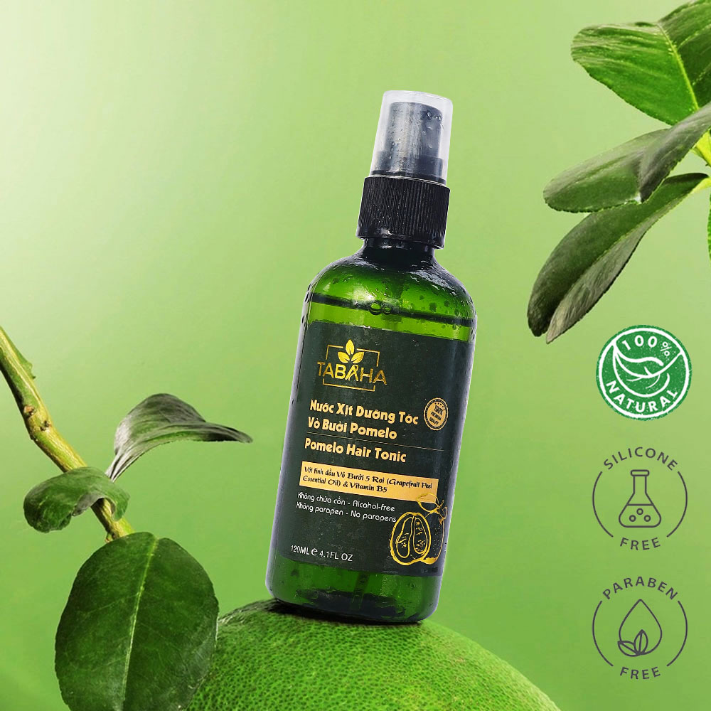 Xịt Dưỡng Tóc tinh dầu bưởi Pomelo Tabaha 120ml giúp mọc tóc con