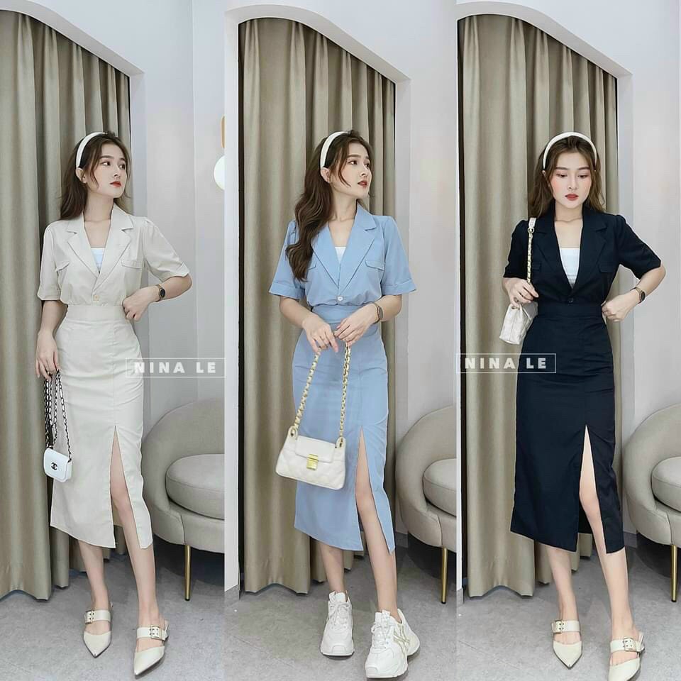 Sét áo kèm chân váy hàng cao cấp( Có Ảnh Thật) LT