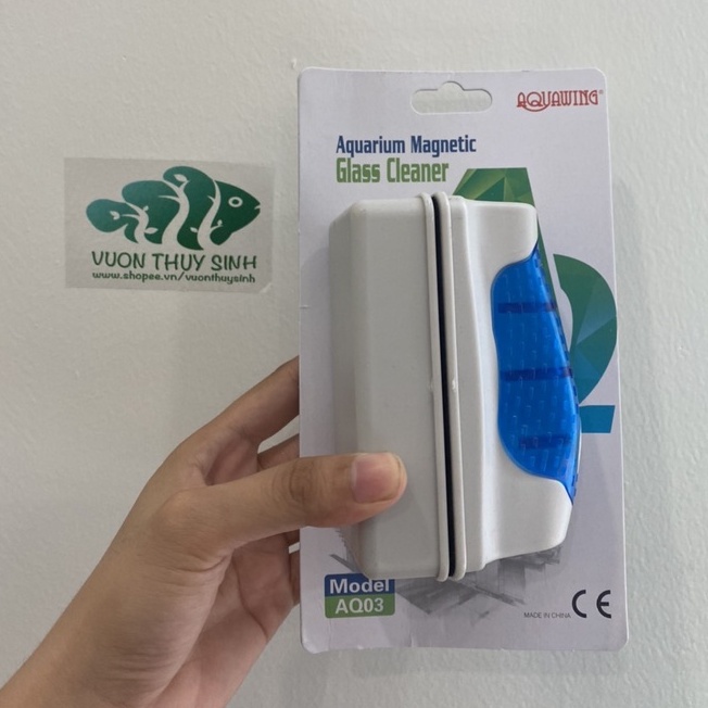 Nam châm lau cọ rửa kính bể cá cảnh